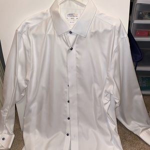Lorenzouomo white button up shirt